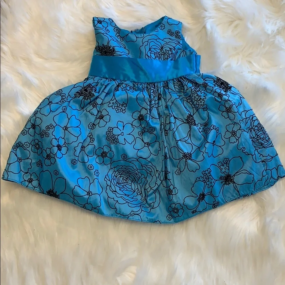 Beautiful blue baby girl dress D3
